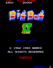 Dig Dug II (New Ver.) Title Screen